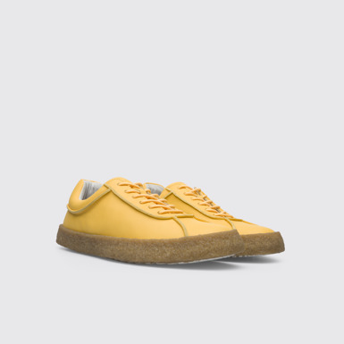 Front view of Bark Yellow shoe for men