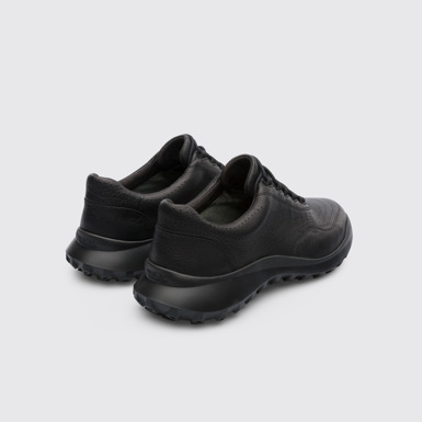 Back view of CRCLR Breathable men's black sneaker