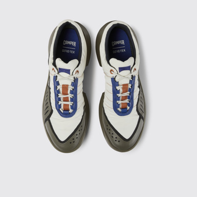 Overhead view of CRCLR Breathable men's multicolor recycled PET sneakers