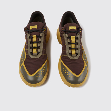 Overhead view of CRCLR Breathable men's multicolor recycled PET sneakers