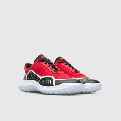 Front view of Camper x SailGP Red and black sneaker for men
