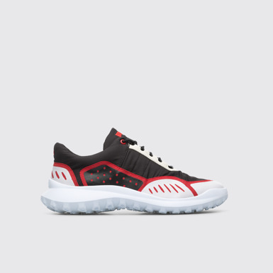 Side view of Camper x SailGP Black and white sneaker for men