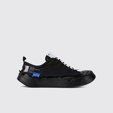 Side view of ADERERROR Black sneakers