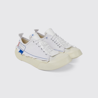 Front view of ADERERROR White sneakers