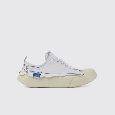 Side view of ADERERROR White sneakers