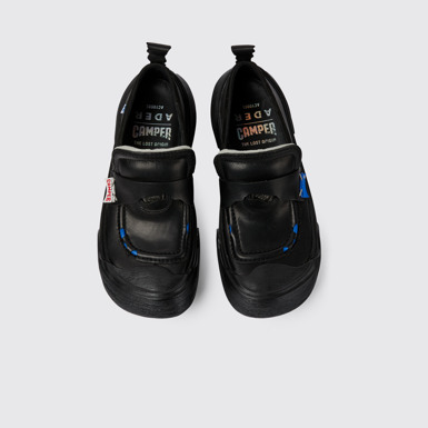 Overhead view of ADERERROR Black leather shoes
