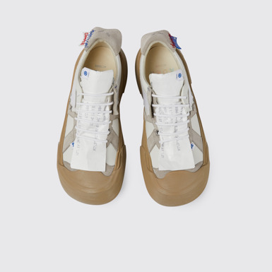 Overhead view of ADERERROR White/beige shoes