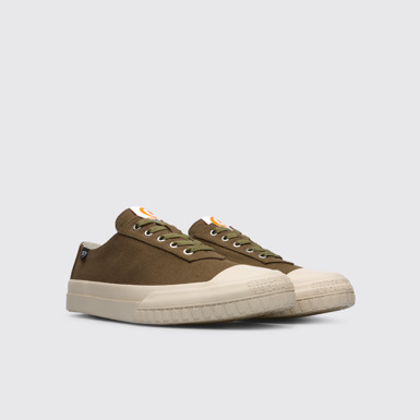 Front view of Camaleon Dark green sneaker for men