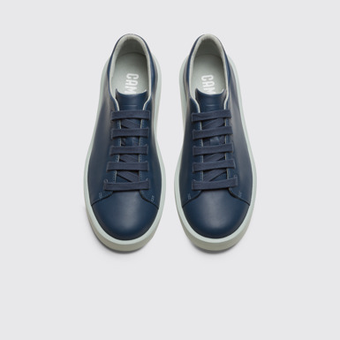 Overhead view of Courb Men's blue sneaker