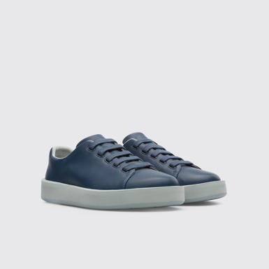 Front view of Courb Men's blue sneaker
