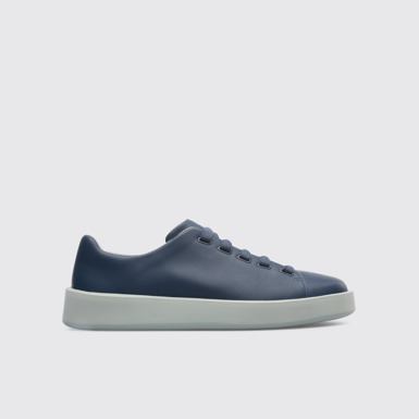 Side view of Courb Men's blue sneaker