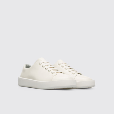 Front view of Courb Men's white sneaker