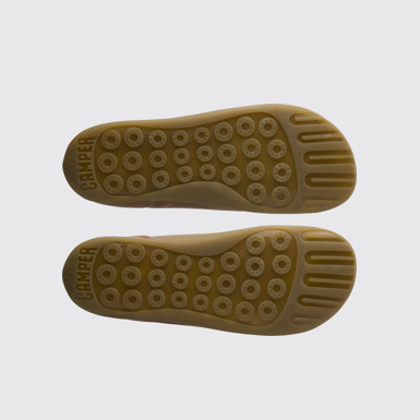 The sole of Twins Brown leather  shoe for men