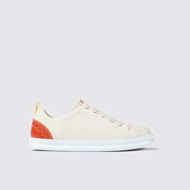 Side view of Twins Multicolored leather sneakers for men