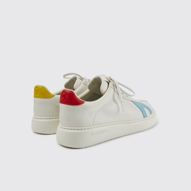Twins Sneakers de piel y ante en blanco
