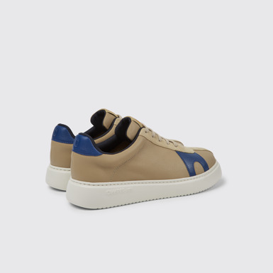Runner K21 Tenis de piel en color beige y en color azul para hombre