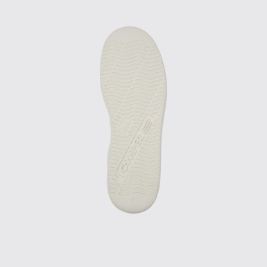 The sole of Runner K21 White non-dyed leather and nubuck sneakers for men