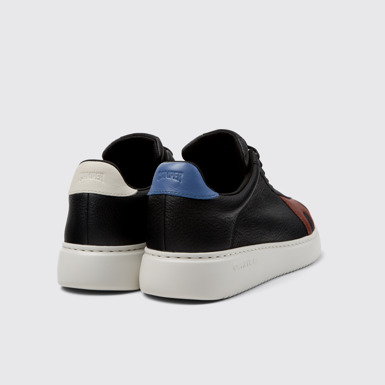 Back view of Twins Multicolor Leather Sneakers for Men.
