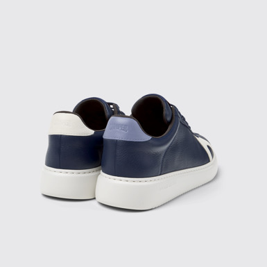 Back view of Twins Multicolor Leather Sneakers for Men.
