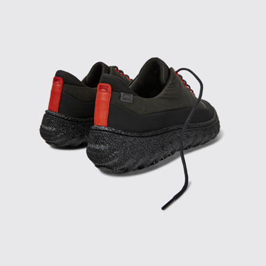 Ground Scarpa in tessuto riciclato nero e grigio