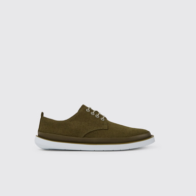 Side view of Wagon Green shoes for men