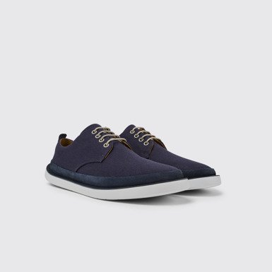 Front view of Wagon Blue shoes for men