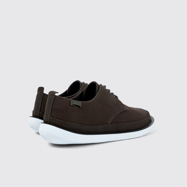 Back view of Wagon Gray Textile/Nubuck Blucher for Men