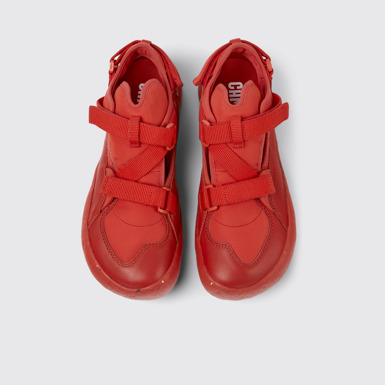 Overhead view of Peu Stadium Red semi-open sneakers for men