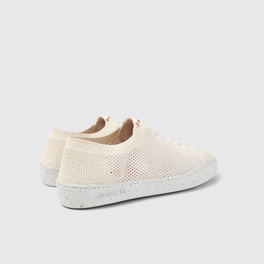 Back view of Peu Touring White recycled PET sneakers for men