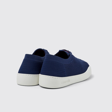 Back view of Peu Touring Blue Recycled PET Men's Shoes.