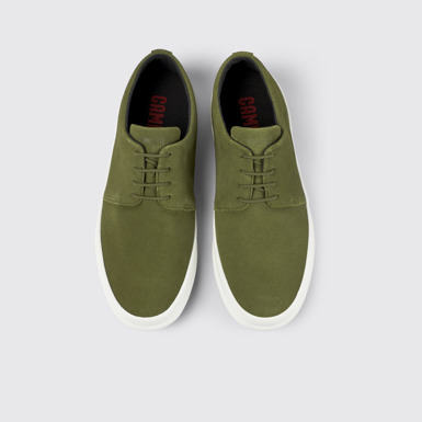 Overhead view of Chasis Green Nubuck Blucher for Men