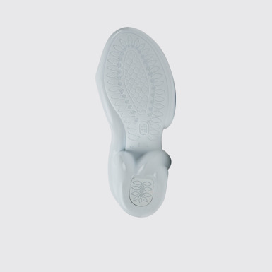 The sole of Kobarah White unisex sandals