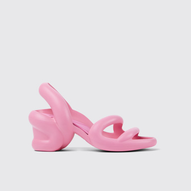 Side view of Kobarah Pink unisex sandal