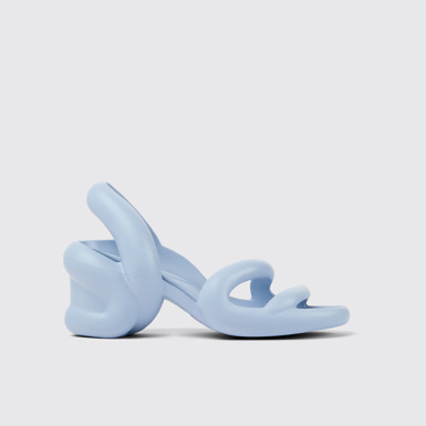 Side view of Kobarah Light blue unisex sandal