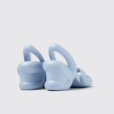 Back view of Kobarah Light blue unisex sandal