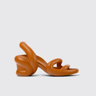 Side view of Kobarah Brown unisex sandal