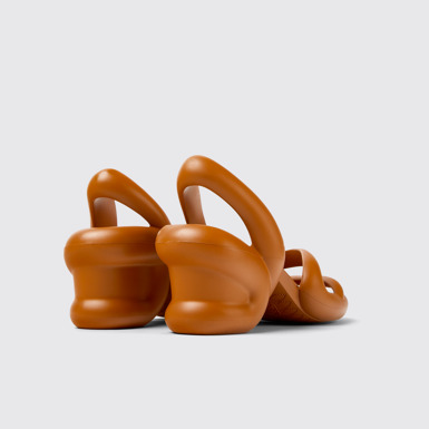 Back view of Kobarah Brown unisex sandal