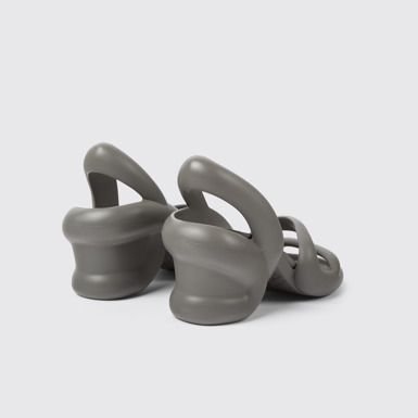 Back view of Kobarah Grey unisex sandals