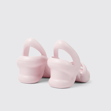 Back view of Kobarah Pastel Pink unisex sandals