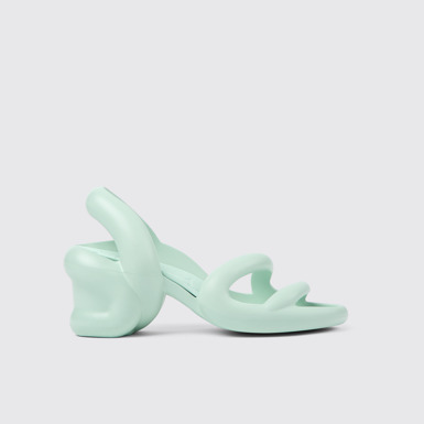 Side view of Kobarah Blue unisex Sandal
