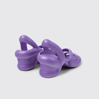 Back view of Kobarah Purple unisex Sandal