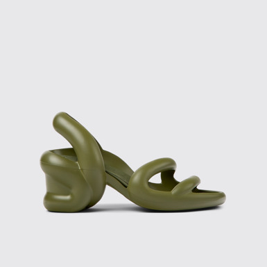 Side view of Kobarah Green unisex Sandal