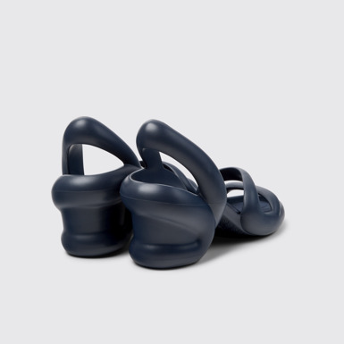 Back view of Kobarah Blue Sandals for Men.