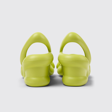 Back view of Kobarah Yellow Men's Sandals with EVA Upper.