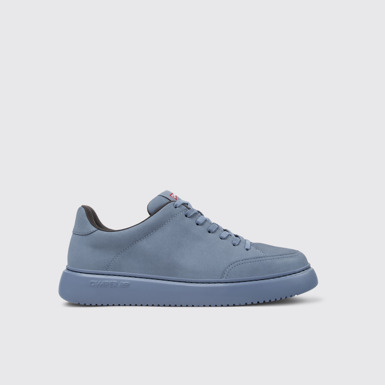 Side view of Runner K21 Gray nubuck sneakers for men