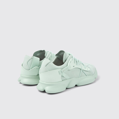 Back view of Karst Blue Nubuck/Textile Sneaker for Men