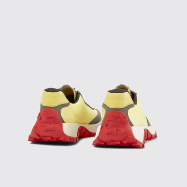 Back view of Drift Trail VIBRAM Multicolored textile and nubuck sneakers for men