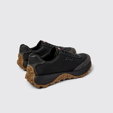 Back view of Drift Trail Multicolor Textile and Nubuck Sneakers for Men.