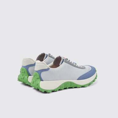 Back view of Drift Trail VIBRAM Gray Textile/Nubuck Sneaker for Men