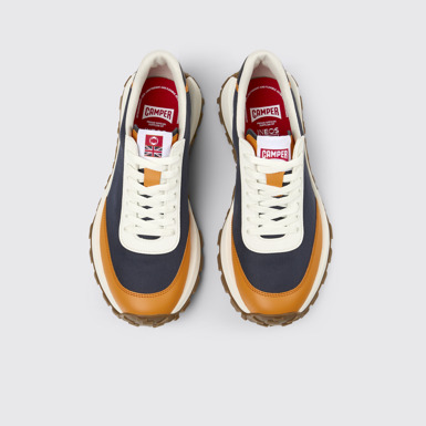Overhead view of Camper x INEOS Britannia Multicolored Textile/Leather Sneakers for Men